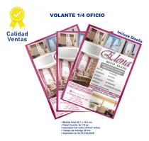 Comprar Volantes A5 Publicitario 1millar- Incluye Diseño Couche 115g