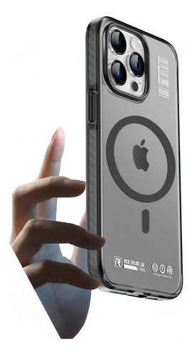 Capa Armor Shield Magsafe Da Rock Para iPhone 15 Pro Max 6.7 Cor Preto Liso