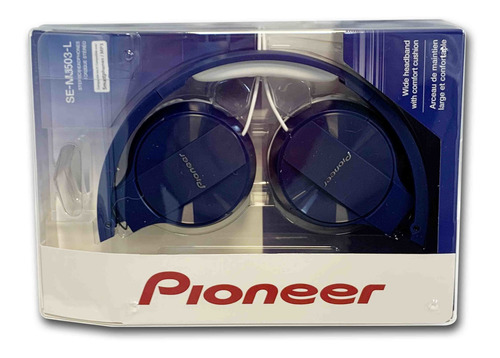 Imagen 3 de 3 de Auriculares Pioneer Vincha Over-ear Azul Se-mj503l Plegables