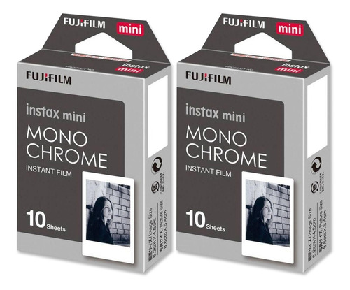 Filme Instax Mini Preto E Branco 20fts P/ Mini 9 11 Fujifilm