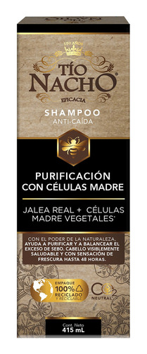 Tio Nacho Shampoo Células Madre Vegetales 415 Ml