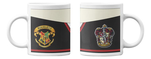 Tazones Tazas Blancas Casa Gryffindor - Harry Potter