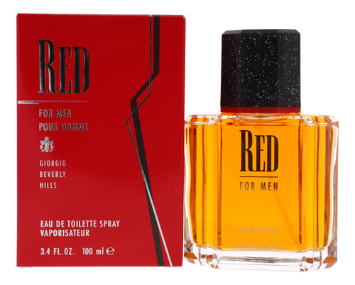 Red Por Giorgio Beverly Hills Para Hombre - 3.4 Oz Edt Spray