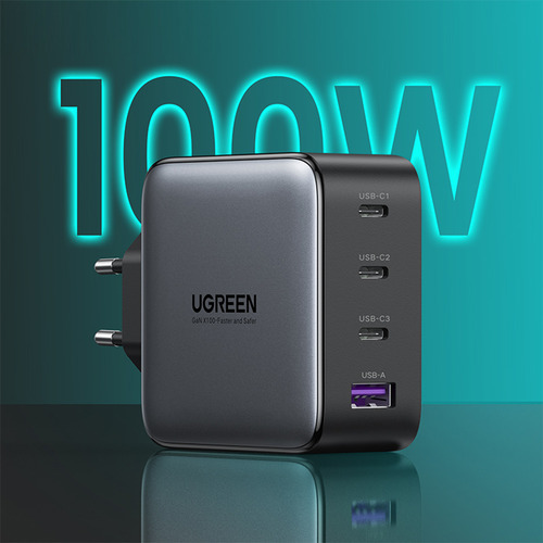 Carregador Rápido Ganx Usb 100w 4 Em 1 Ugreen