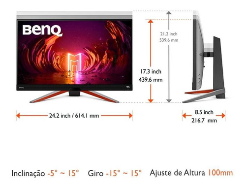 Monitor Benq 27 Pol Ex2710q Cinza Metalico