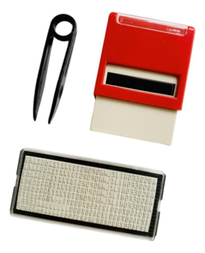 Slot Revolta O Carimbo De Tinta De Back 14mmx38mm Vermelho
