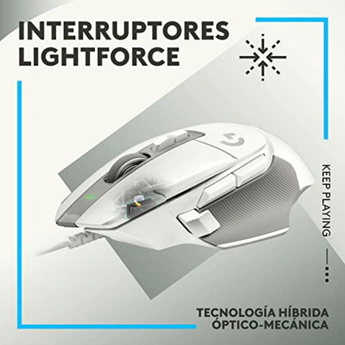 Logitech G502 X Mouse Con Cable Para Gaming Interruptores