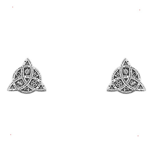 Aretes Triqueta Leyenda Plata 925 Con Envio