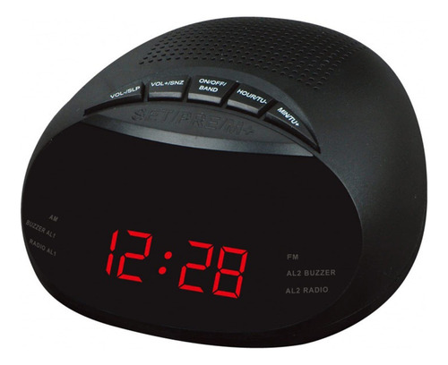 Radio Despertador Con Radio Am/fm Temporizador Para Dormir
