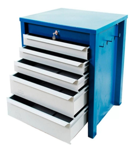 Imagem 3 de 4 de Gaveteiro Organizador Com 5 Gavetas Ferramentas Azul Fercar