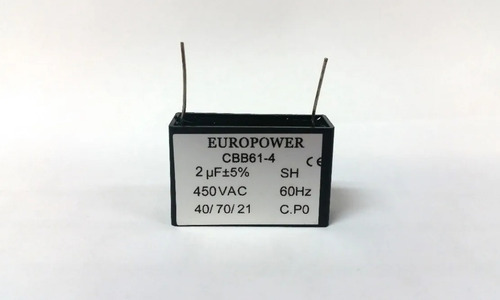 Imagen 2 de 3 de Capacitores De Marcha Para Aires 2 Pelos De 2 Uf.