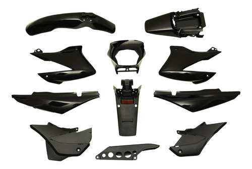 Kit De Plasticos Completo Honda Xr125l Negro Mtc