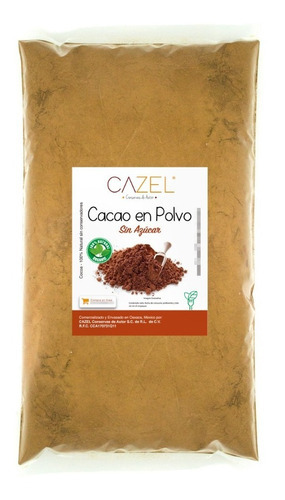 Cacao En Polvo Cocoa 100% Natural Oaxaca Artesanal 2kg