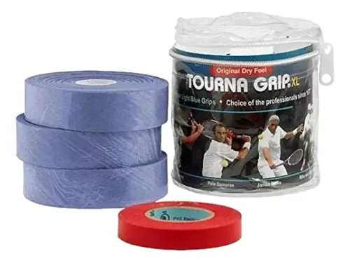 Tourna Grip - Bande Antidérapante Pour Raquette De Tennis - Pack De 3 - Absorption Transpiration