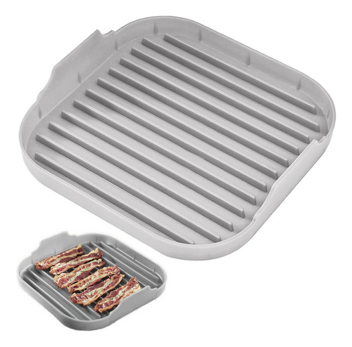 Bandeja De Tocino De Silicona Para Microondas, Máquina De To