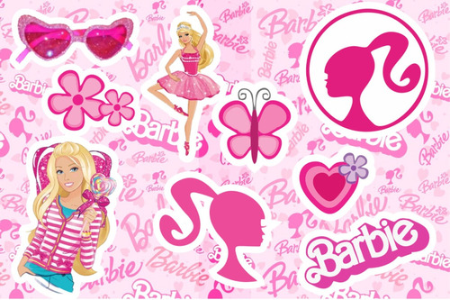 Stickers Papel X 6 Planchas Para Souvenir Barbie