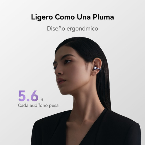 Audífonos Huawei Freeclip Inalámbricos Bluetooth Oro Rosa