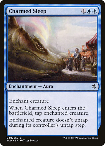 Carta Magic Charmed Sleep Throne Of Eldraine Mtg