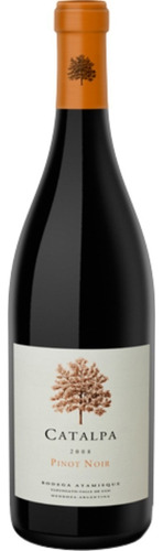 Vino Tinto Atamisque Catalpa Pinot Noir 750ml Caja por 6 Unidades