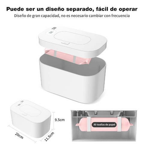 Calentador De Toallitas Húmedas Termostato Usb Para Bebés