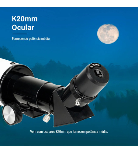 Telescópio Astronômico Luneta Refrator Svbony Com Tripé