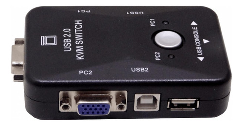 Concentrador Kvm Usb/vga De 2 Puertos Clickbox