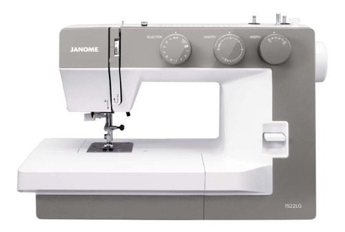 Máquina de Coser Janome 1522LG, 22 puntos, color gris, 220 V