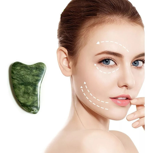 Piedra Jade Masajeador Limpiador Facial Elimina Arrugas 