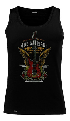 Camiseta Esqueleto Guitarra Con Alas Joe Satriani Rock Sbo