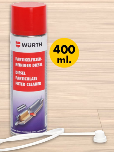Imagen 4 de 4 de Limpiador Filtro De Particulas Diesel Dpf Wurth 400 Ml