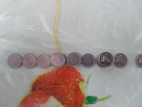 Monedas De ¢10 Del Los Años 2009,al 2015 Y 2017, 2019 