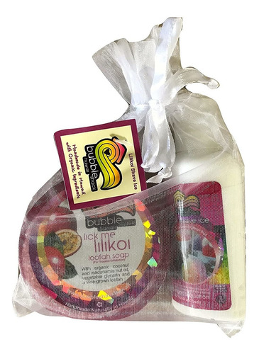 Burbuja Shack Hawaii Lilikoi Afeitado Hielo Mini Loción Y Lu