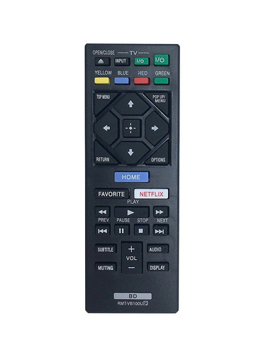 Nuevo Rmt-vb100u Blu-ray Reproductor De Dvd Control Remoto P