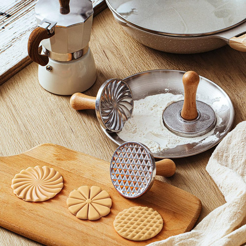 Molde De Metal Para Hacer Galletas Con 3 Sellos Para Galleta