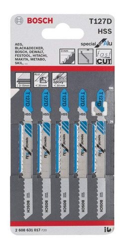 T 127d Hoja Sierra Caladora Bosch T127d Para Aluminio