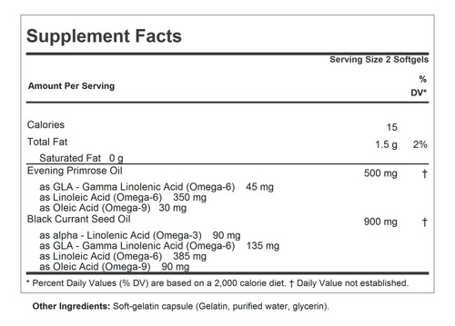 Andrew Lessman Aceite Onagra Y Grosella 180 Softgels
