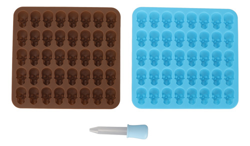 Molde De Silicona Con Forma De Calavera Para Cubitos De Hiel