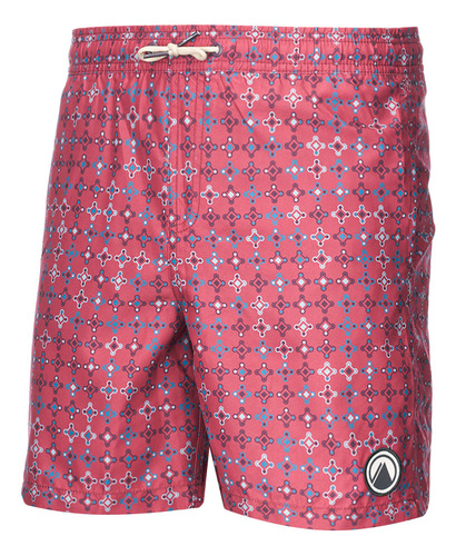 Short Teen Lippi Boy Aqua  Swimwear Print Rosa Oscuro