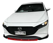 Comprar Front Lip, Bumper Faldón Delantero 3 Piezas Negro Con Rojo