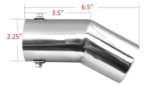 Punta De Escape Para Adaptarse A Tubo De Escape De 1.5 A 2