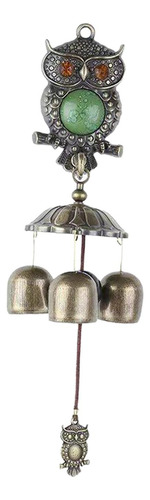 Owl Wind Chimes Retro Adornos Decoración Única Para