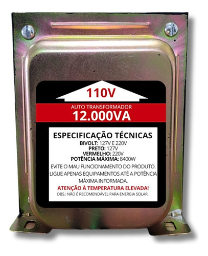 Auto Transformador 12000va Bipolar, Ar.  32 Ate 38 Mil Btus.
