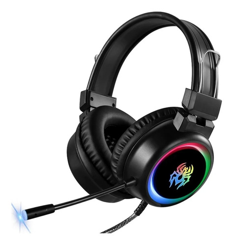 Audifonos Gamer Diadema Auricular Con Cable Microfono V5 Rgb