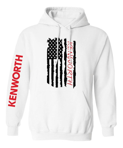 Sudadera Modelo Kenworth Flag White