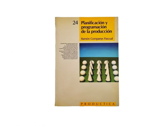 Libro Planificación Y Programación De La Producción Companys