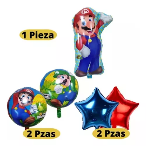 Kit 5 Globos Metálicos Mario Bross Fiesta Cumpleaños – Comercializadora VAGA