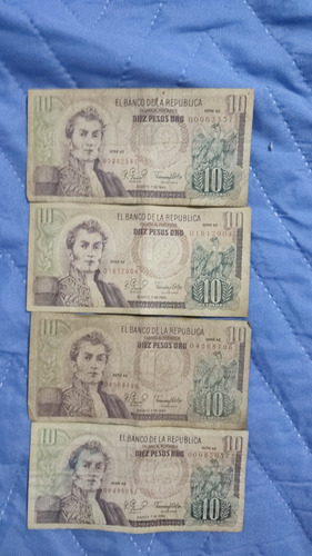 Billete De 10 Pesos 7 De Agosto 1980  A-z