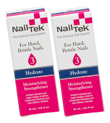 Nail Tek Hydrate 3, Fortalecedor Hidratante Para Unas Duras