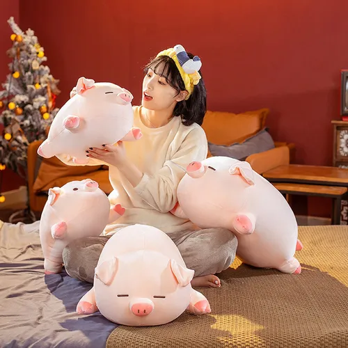 Cojín Suave De Peluche Con Forma De Cerdo, Anime, Kawaii