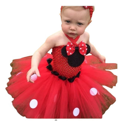 Vestido Niña Tutu Minnie Mouse 